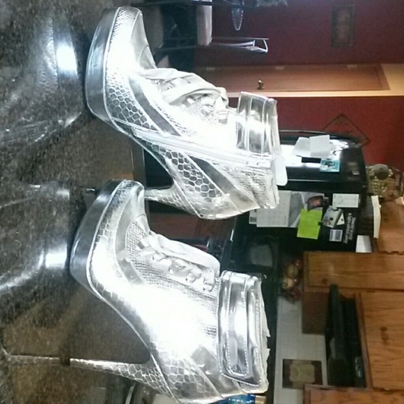 Fun silver booties