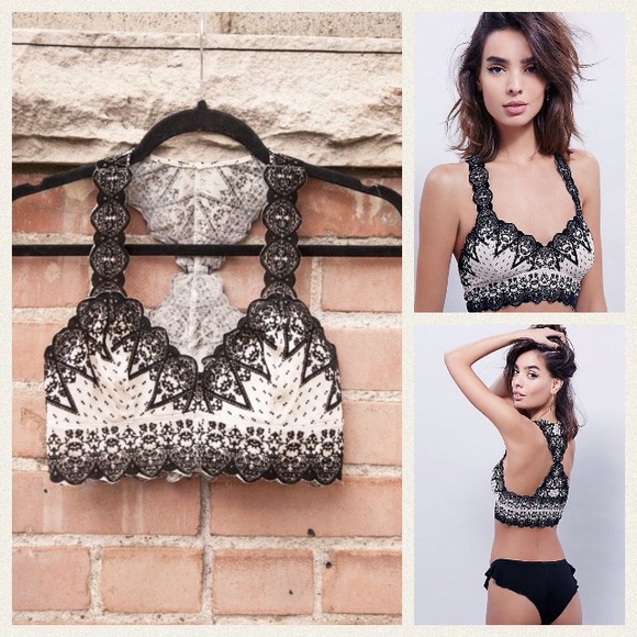 Free People Other - NEW!  Free People snow globe velvet racerback bra