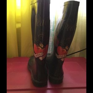 Peace&love rain boots