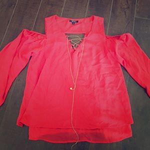 Red blouse new never worn!
