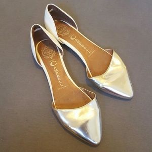 Reflective Jeffrey Campbell ibiza last flats