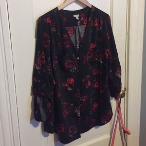 Guess floral blouse