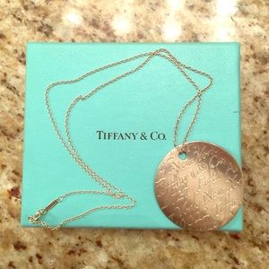 Authentic Tiffany's Silver Round Pendant