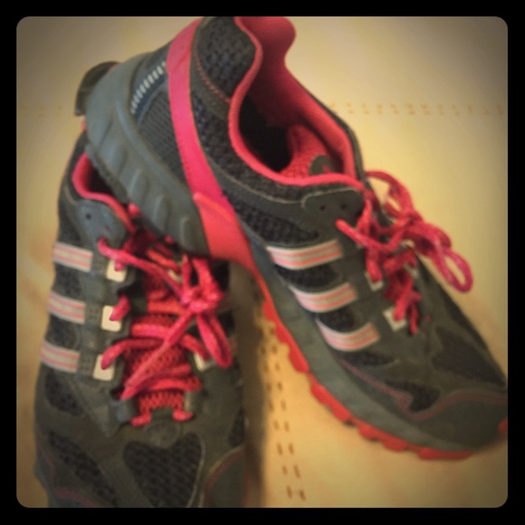 Adidas grey and pink sneakers