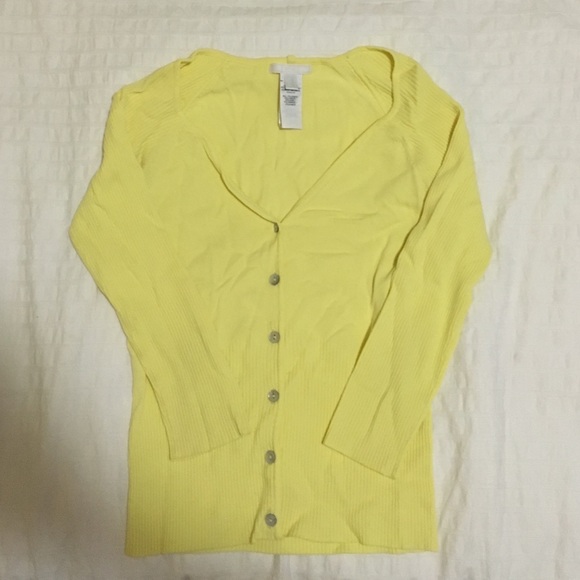 ❌SOLD❌Mango yellow cardigan