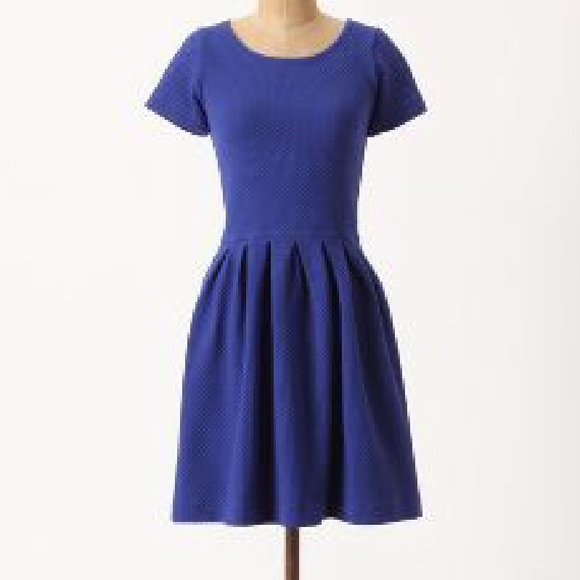 GANNI ANTHROPOLOGIE Embossed Basket dress XS EUC - Picture 1 of 2