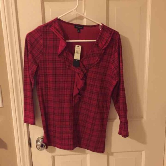 NWT RED plaid shirt - Picture 2 of 4