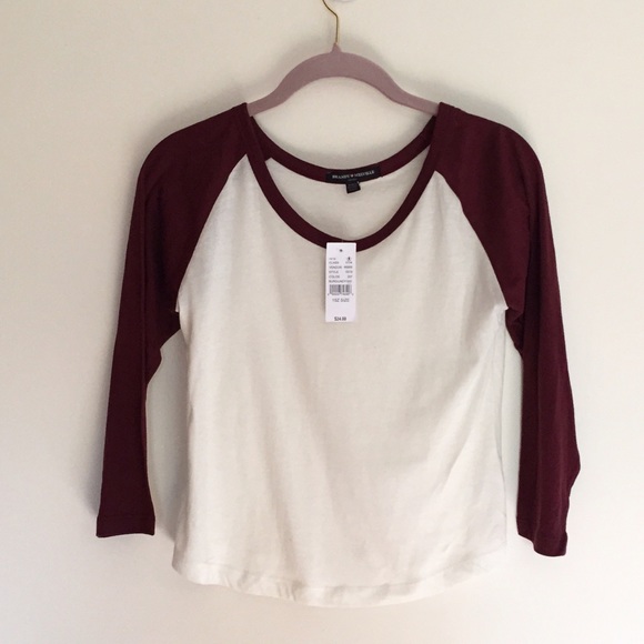 NWT Brandy Melville baseball tee - Picture 1 of 4