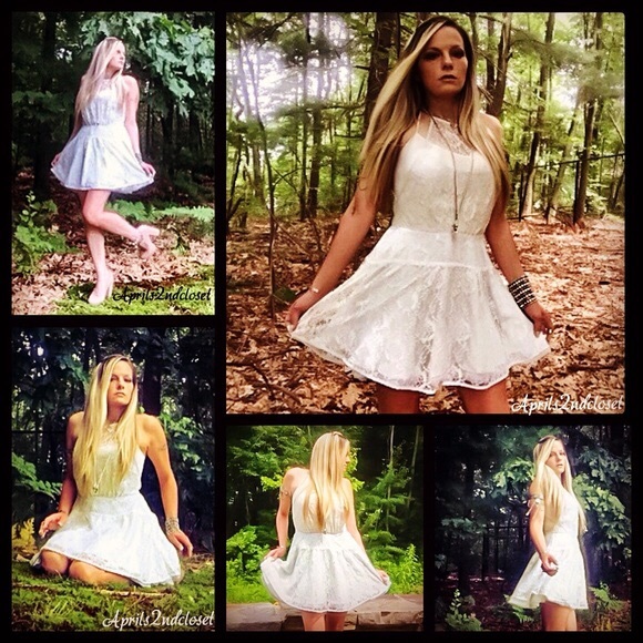 ❌SOLD❌FREE PEOPLE DRESS Lace Slip Dress - Picture 3 of 8