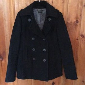 Black pea coat