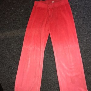Juicy Couture Pink Ombre Terry cloth Pants-Small