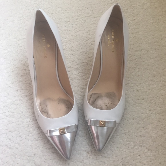 White Kate spade heels