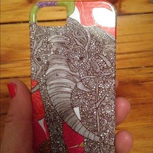 Multicolor Tribal Elephant Hard 5S iPhone Cover
