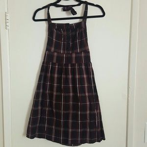 Plaid halter baby doll. Vintage 90s