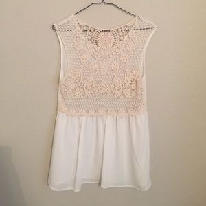 ❗️CLEARANCE❗️Lace back tank