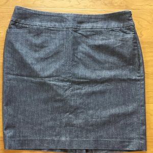 Halogen stretch denim skirt