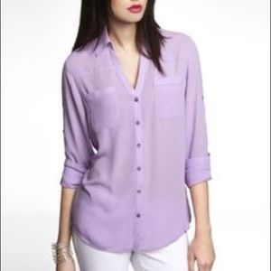 Express portofino shirt in beautiful lilac! XS.