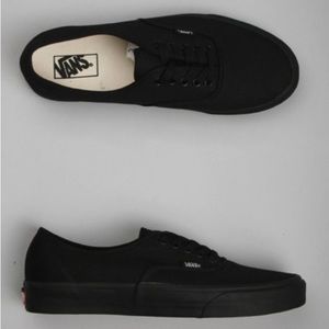 Black Vans, Women's 7