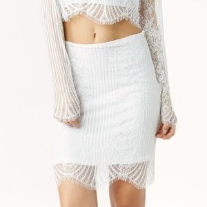 For Love & Lemons Lolo Mini Skirt in Small