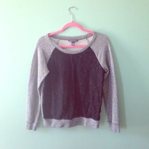 Victoria's Secret raglan lace sweatshirt