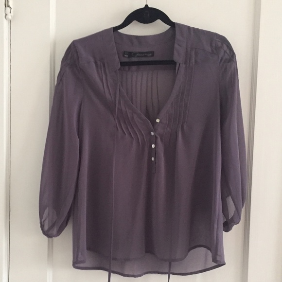 Beautiful Patterson J Kincaid Sheer Blouse- XS