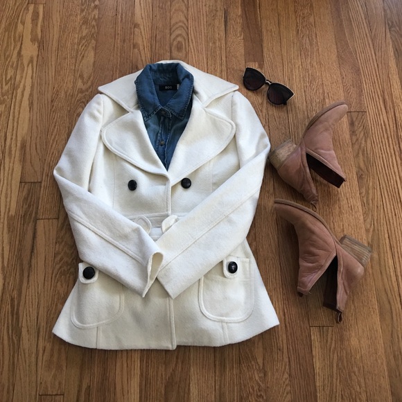 Forever 21 cream pea coat