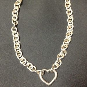 Tiffany heart clasp necklace