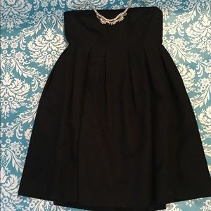 J. Crew strapless black dress