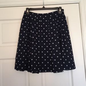 H&M High-Waisted Polka Dot Skirt SZ 4