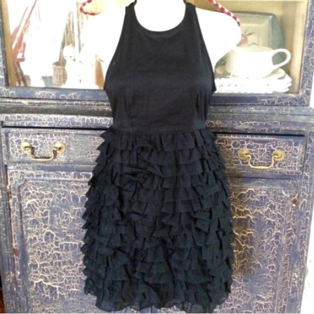 Authentic Burberry cocktail ruffle skirt dress