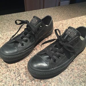Leather converse