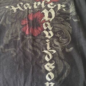 Harley Davidson black thermal hoodie top XL