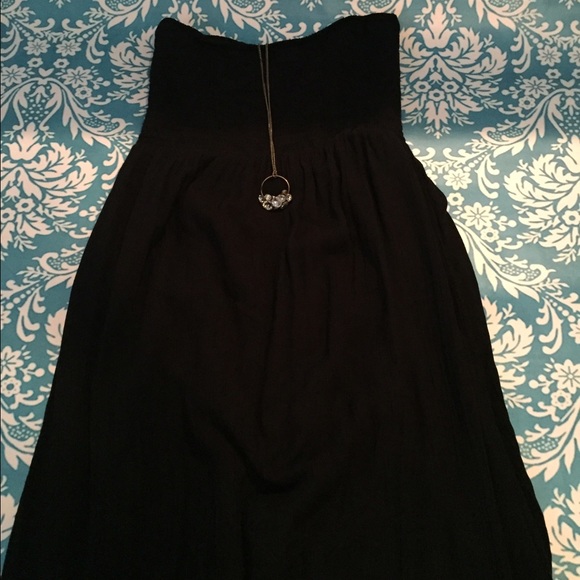 Black strapless dress- Old Navy