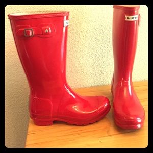 Red Hunter Rain Boots