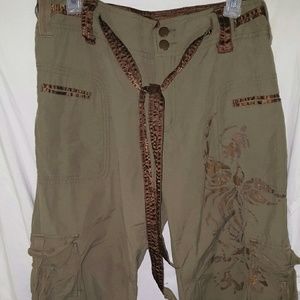 Ashley Stewart Bronze and Green Pants