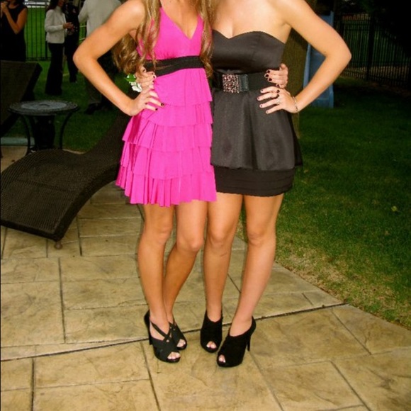 Marc Fischer peep toed black heels - Picture 4 of 4