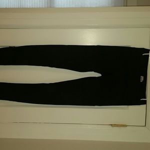 haute hippie Black ponte seamed leggings