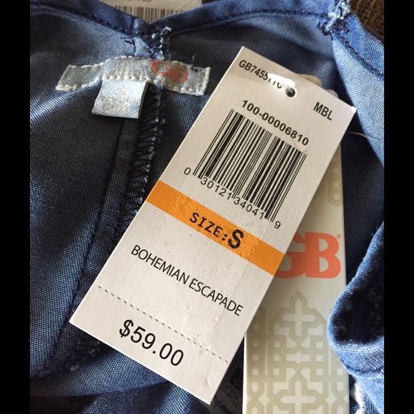 Boho Denim Mini Dress - Picture 4 of 4