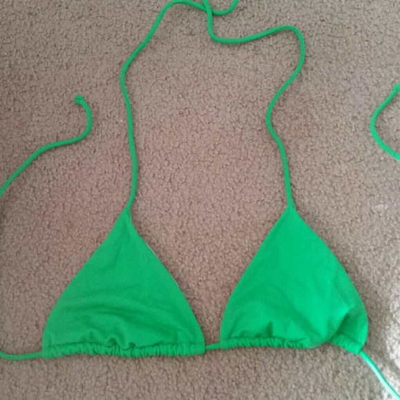 Victoria Secret Medium Green Bikini Top
