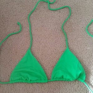 Victoria Secret Medium Green Bikini Top