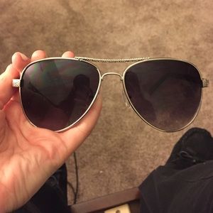 Black and Silver Sunglasses