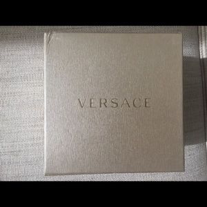Versace watch, black leather, women