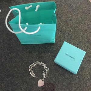 Tiffany & Co. bracelet w/heart charm