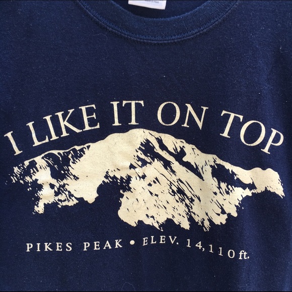 tops i like it on top ironic tee pikes peak colorado poshmark