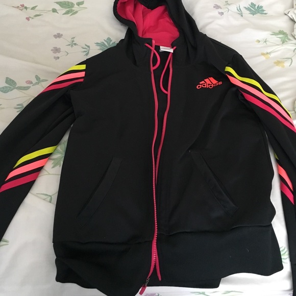 Adidas Black & Neon Hoodie