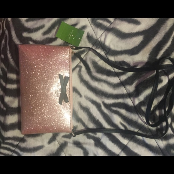 Brand New Kate Spade Pink Glitter Purse