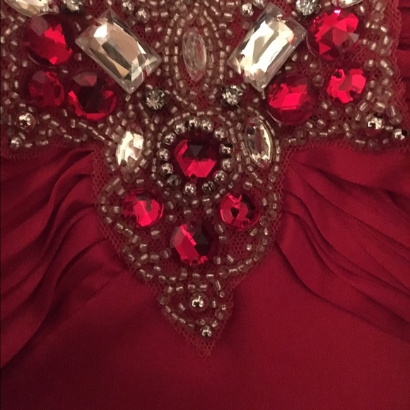Morgan and CO Red Prom Dress size 3/4, 70 % off - Picture 2 of 3