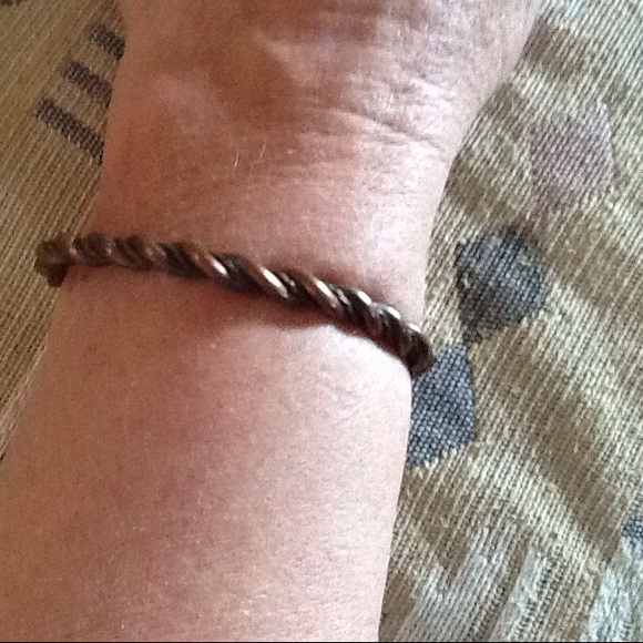 🔆NATIVE AMERICAN BRACELET SOLID COPPER TWISTED🔆 - Picture 2 of 2