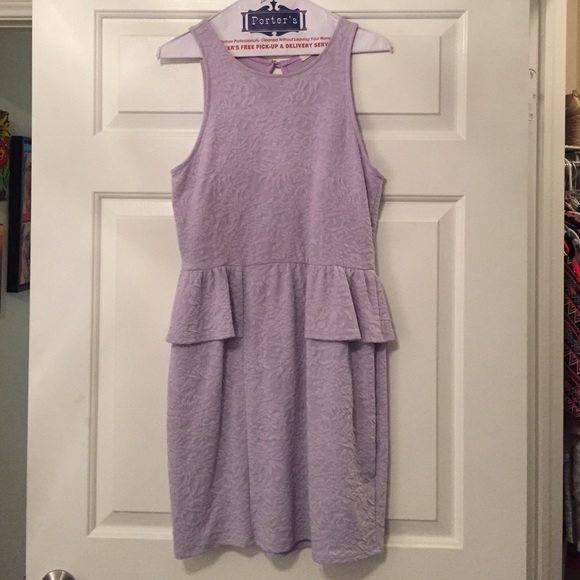 Peplum fitted dress