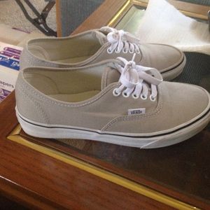 Women's gray vans. Size 8. Thick sole.